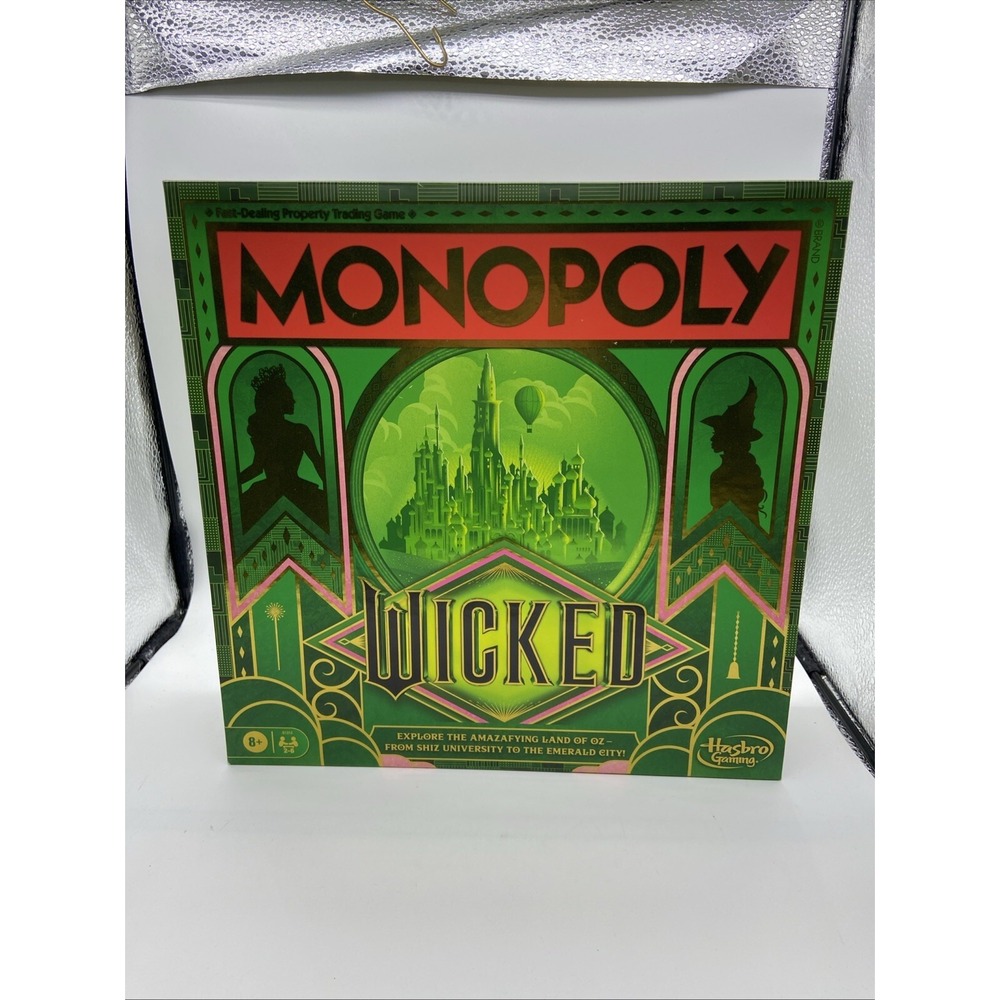 MONOPOLY: Wicked Movie Edition Board Game (Wizard of Oz) New Sealed
